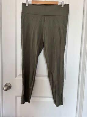 Lou & Grey Olive-Taupe High-Rise Leggings